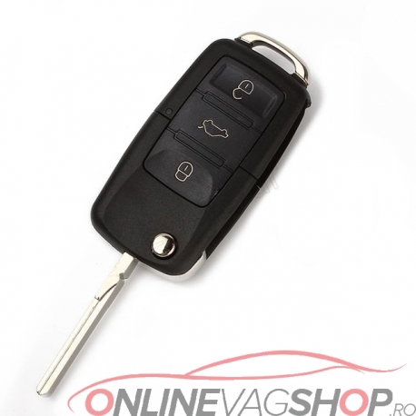  Carcasa cheie briceag cu logo VW ,SKODA, SEAT 3 butoane