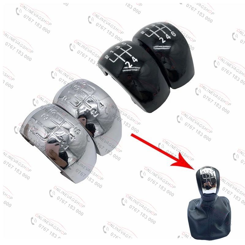 Capac schimbator cromat sau negru cu 5 sau 6 viteze skoda octavia 2