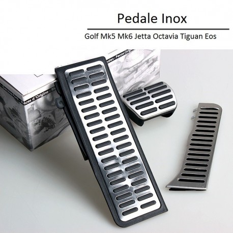 Set Pedale Inox AUTO/DSG pentru VW Golf/Jetta/Tiguan