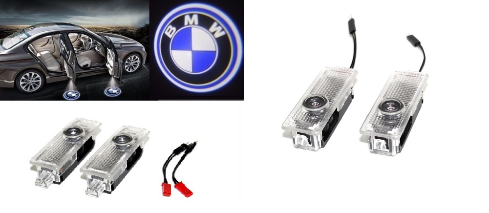 Lampi dedicate cu logo BMW pentru portiere BMW E90 E60 F10 F15 F30, F34, F32, E70