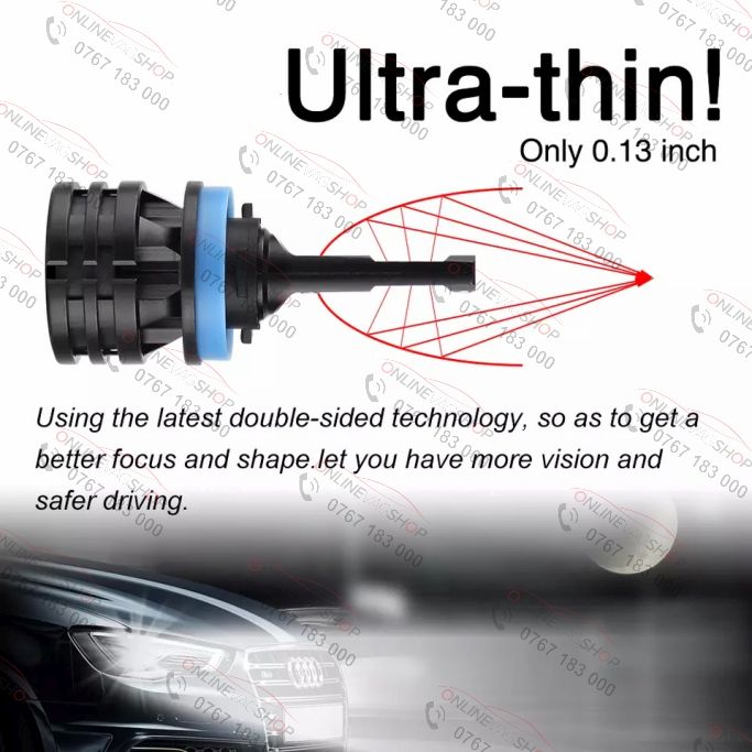Set becuri LED H1, H4,  6000LM