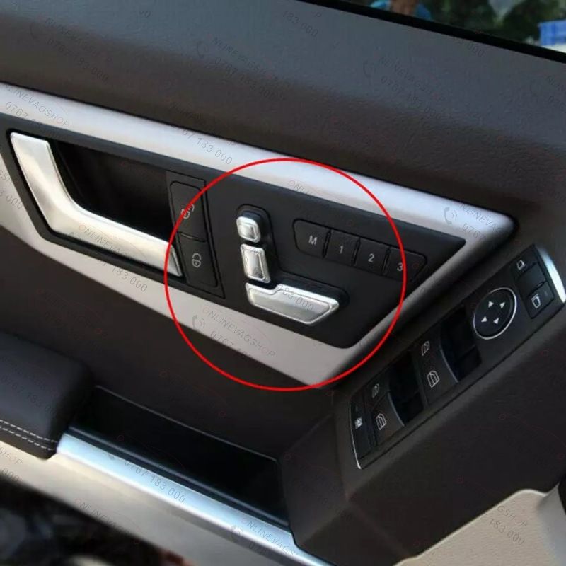 Set butoane reglaj scaun cromate Mercedes E-class W212 ,C-class W204
